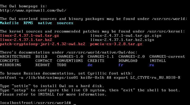 CD just booted up