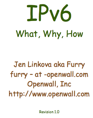 IPv6: What, Why, How - Slide 1