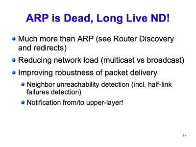 [ ARP is Dead, Long Live ND! (Slide 32) ]