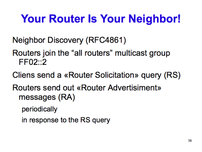 [ Your Router Is Your Neighbor! (Slide 38) ]